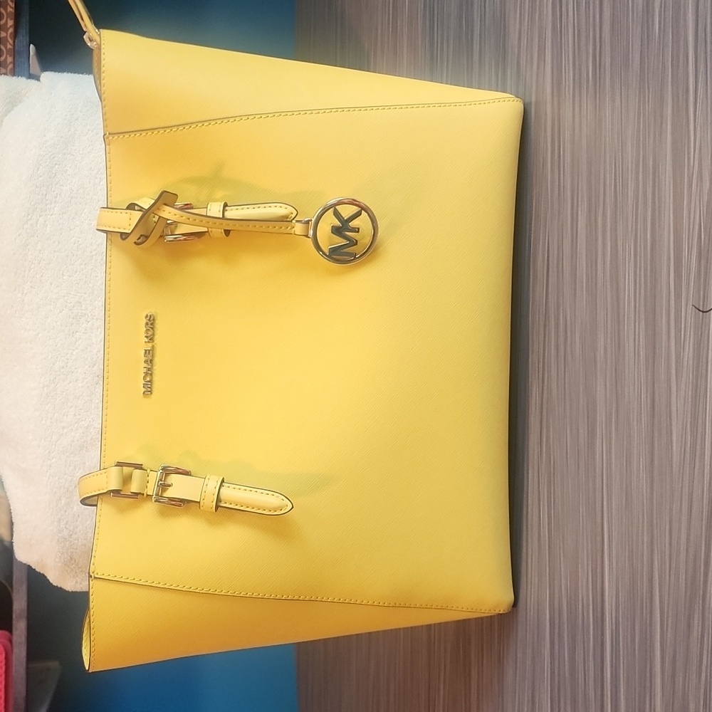 Michael Kors yellow tote